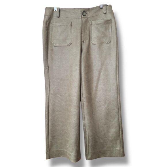 APNY Vegan Leather Crop Pant NWT - Picture 1 of 4